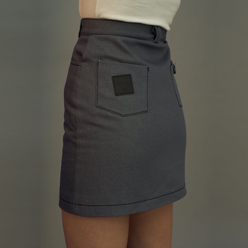 OTHER-worldly(アザーワールドリー)の「GRAY denim skirt(Skirts)」