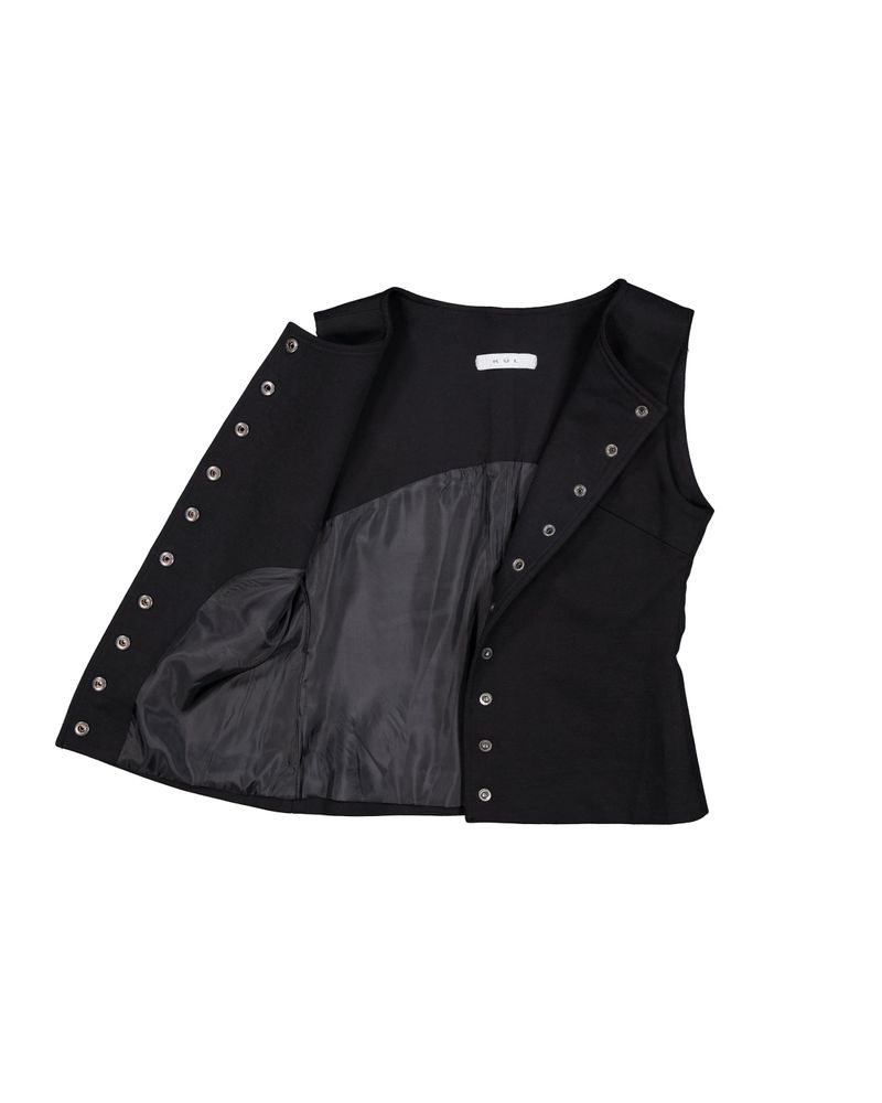 Button vest [Black]