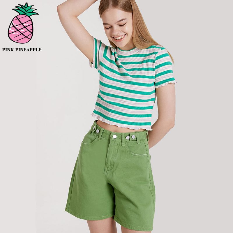 PINK PINEAPPLE（ピンクパイナップル）の「FRIEND HALF PANTS（Pants）」