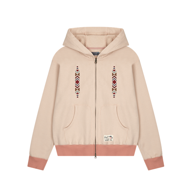  REGION MOTORS CLUB NAVAJO HOODIE ZIPUP (PEACH)