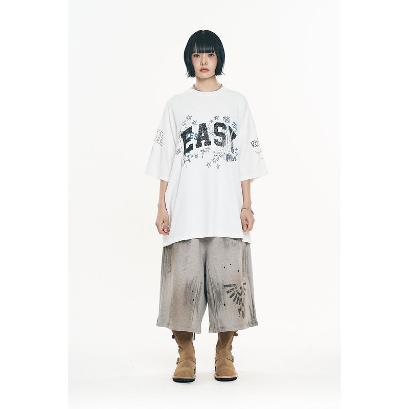 Doodle Pigment Short Sleeve - White