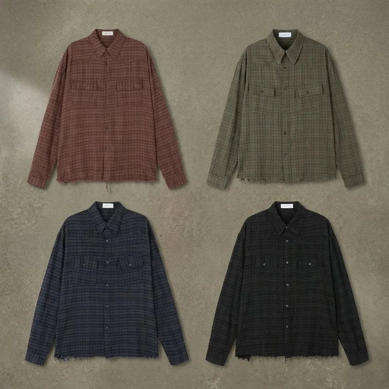 Cropped Utility Plaid Overshirt