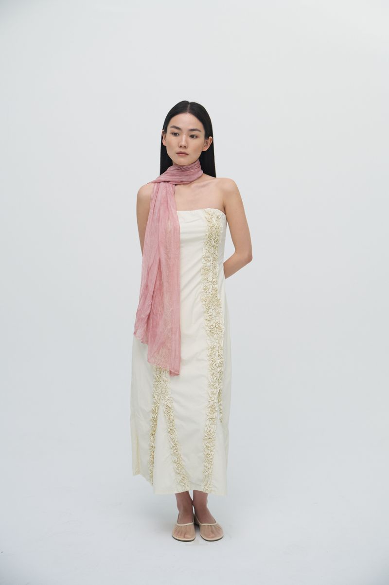 Pleats loom light scarf_5colors