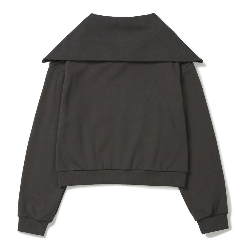 ビッグカラーハーフジップアップ / Bigcollar Half Zip up [CHARCOAL]