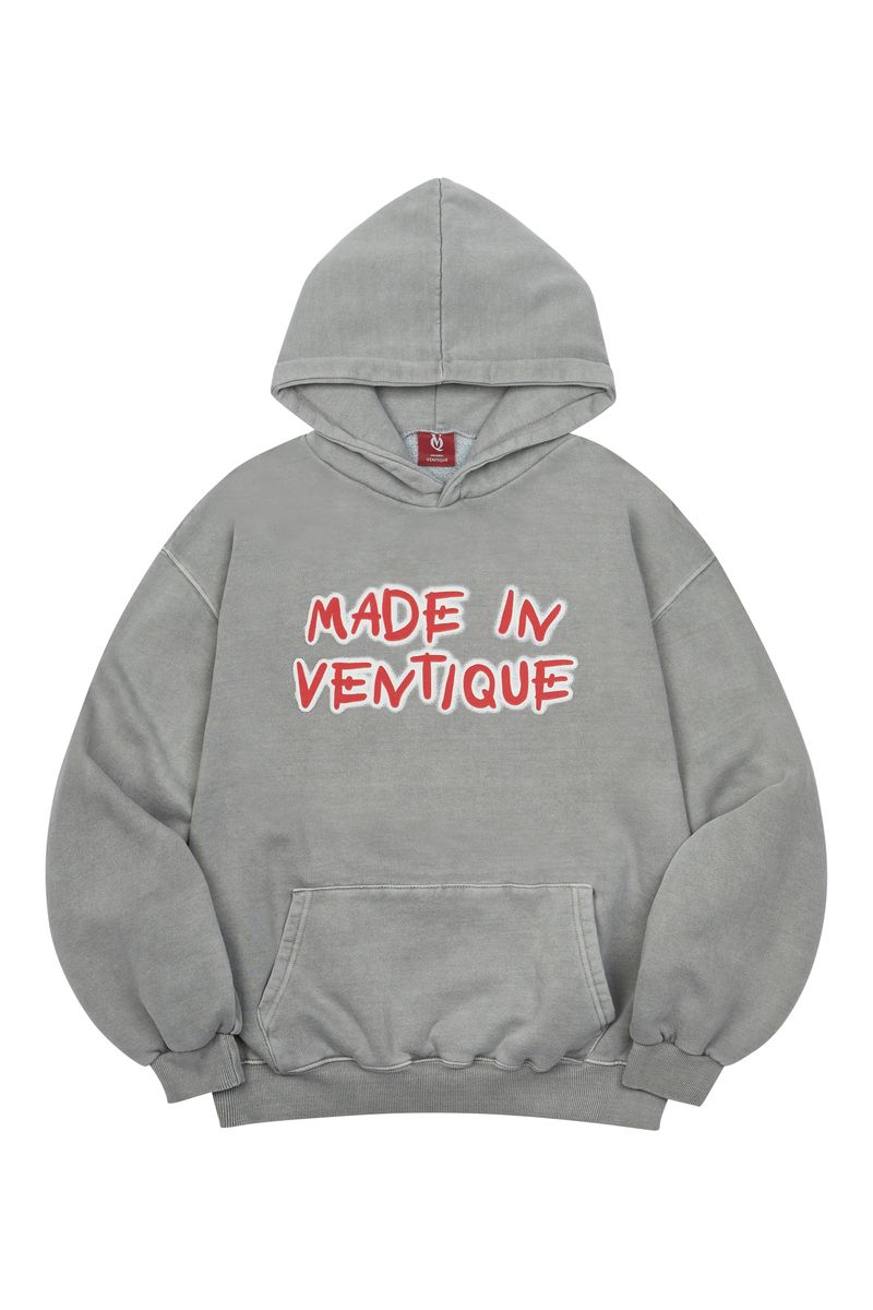 VENTIQUE Pigmate fluff Hoodie 3color