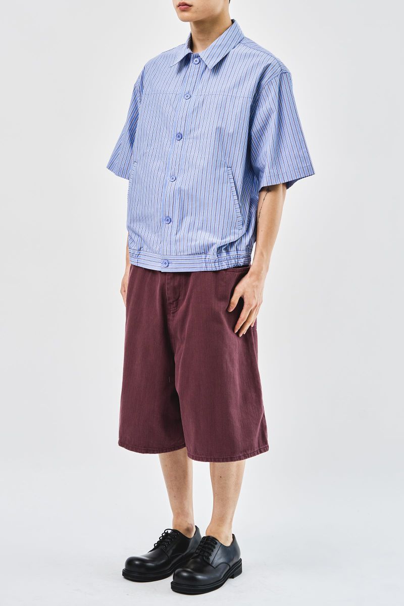 Tar Dyeing Bermuda Denim (2color)