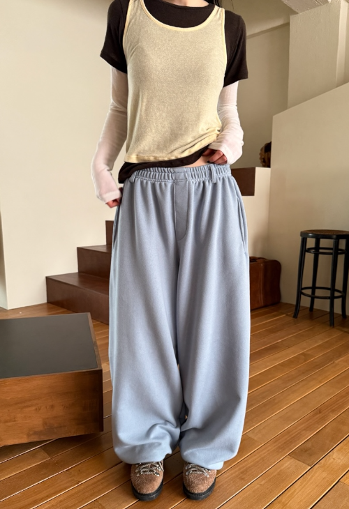 belted sweat pants