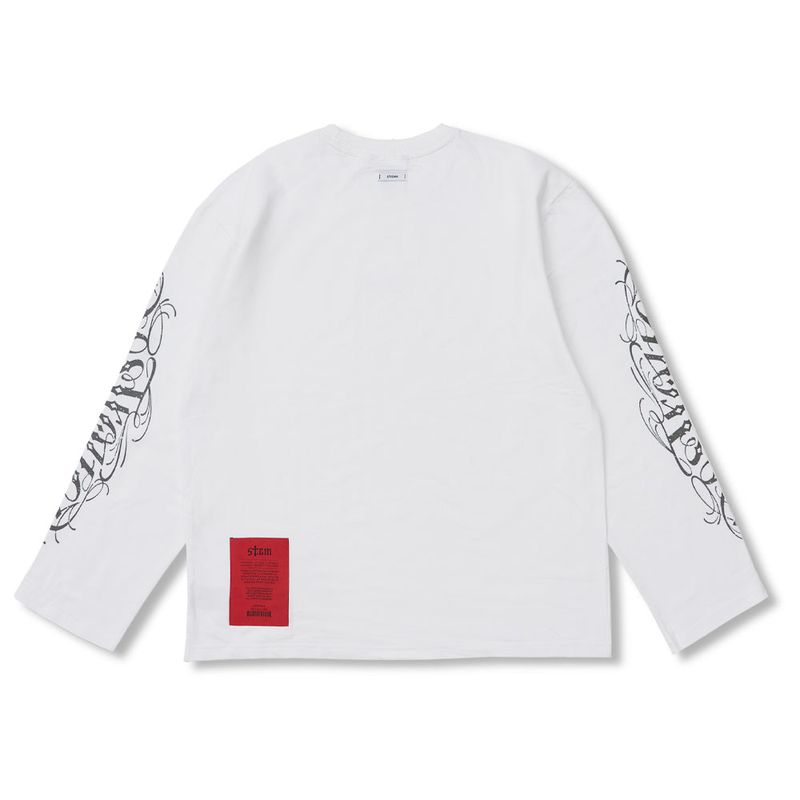 Destroyer Light Weight Oversized Long Sleeves Black / Charcoal / White