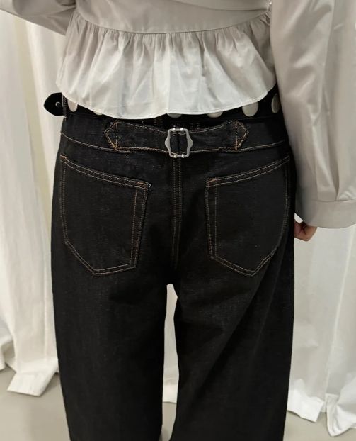 CINCH-BACK WIDE DENIM