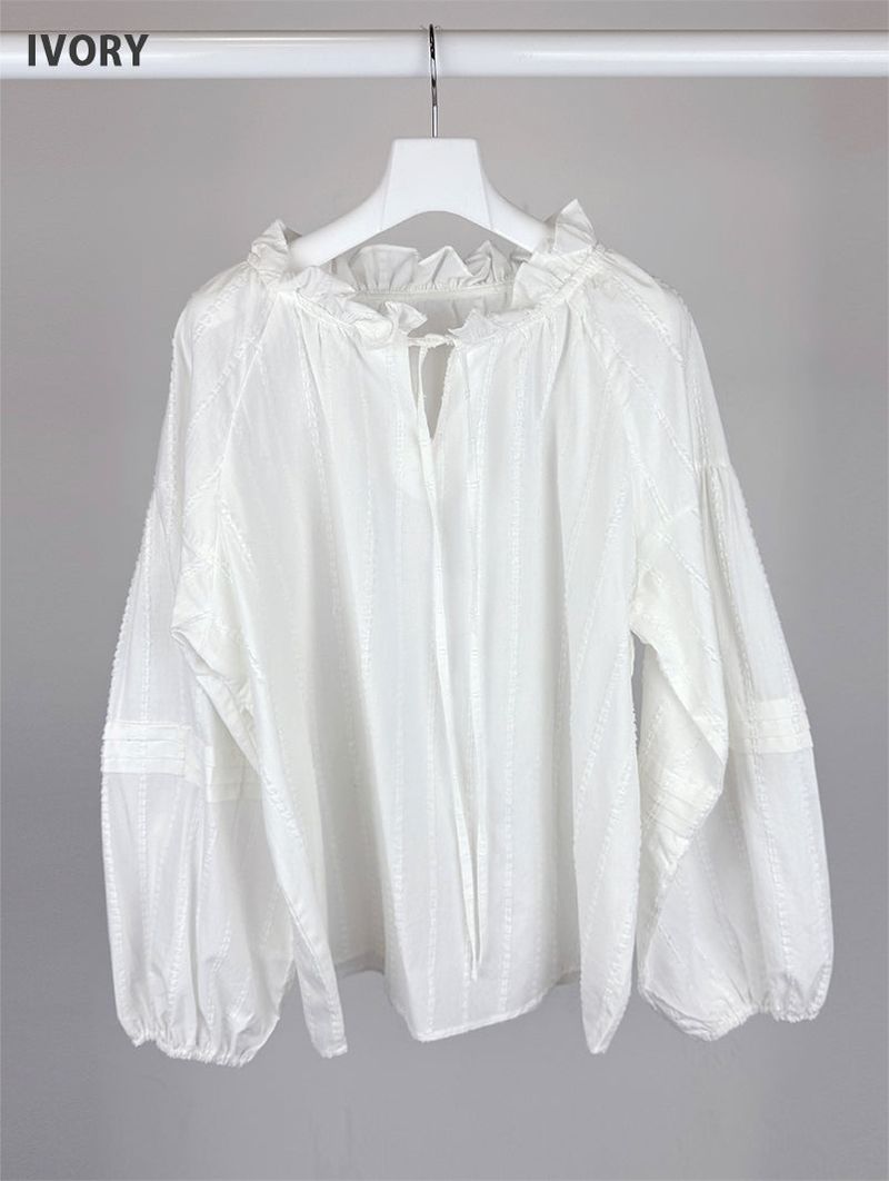 BENNY FRILL PUFF BLOUSE (2C)