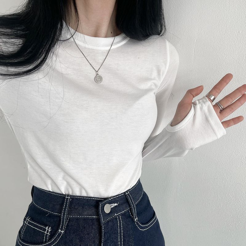 Extended Sleeve Round Neck T-Shirt