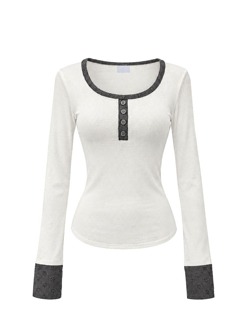 adorntie（アドオンタイ）の「ハッシュ ロングスリーブ (white)（トップス）」