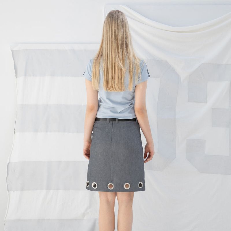 SPORTY LACE-UP T-SHIRT (SKY)