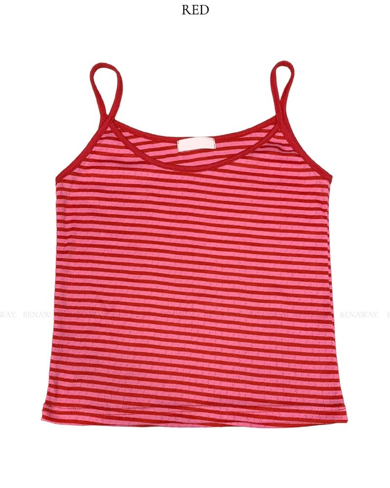 Fruity Stripe Sleeveless Top 4C