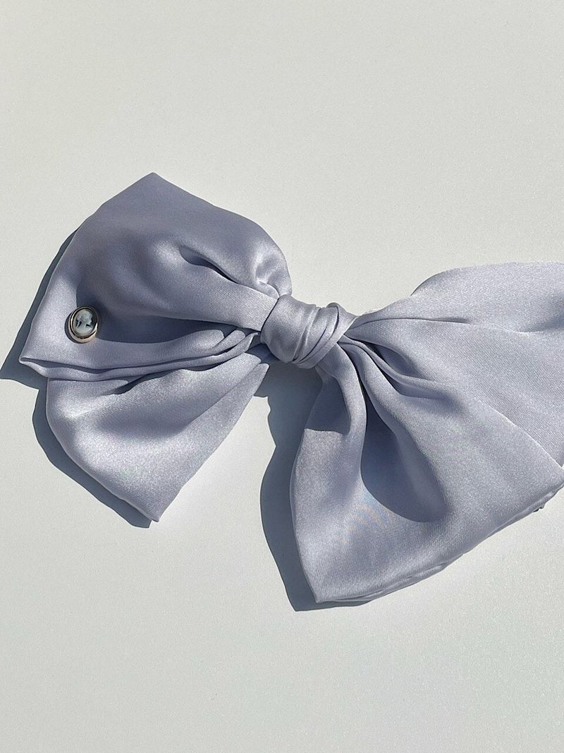 oar（オーエーアール）の「Cameo Big Ruffle Ribbon Hair Barrette [AiryBlue]（Hair Accessories）」