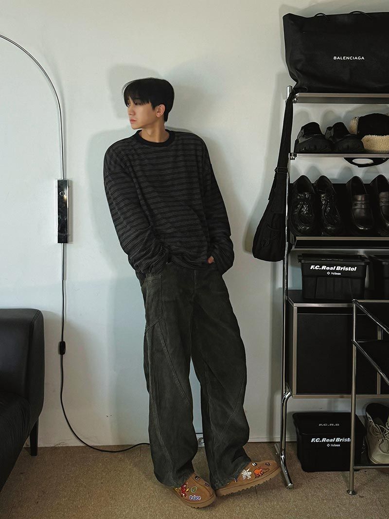 [Premium] Corduroy 3D Dyeing Pants (2color)