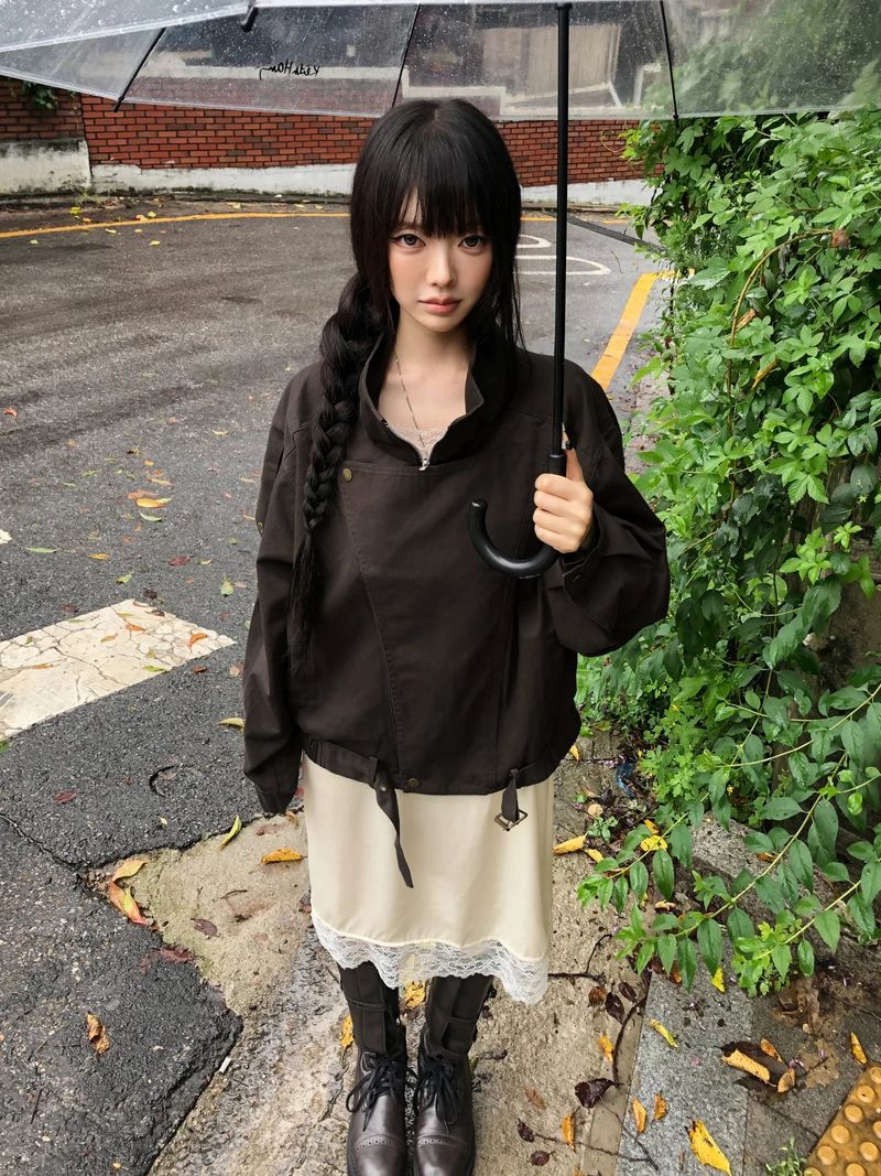 Rean Belted Short Trench Coat