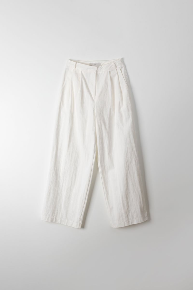 Wide two tuck pants (Ivory)