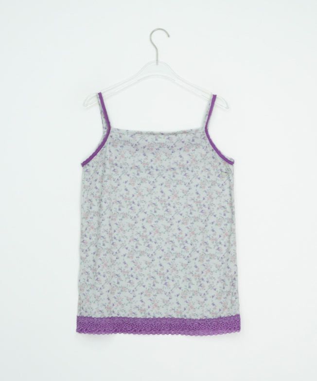 Diez Lace Flower Layered Sleeveless