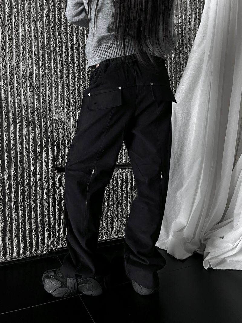 dying cutting zipper pants