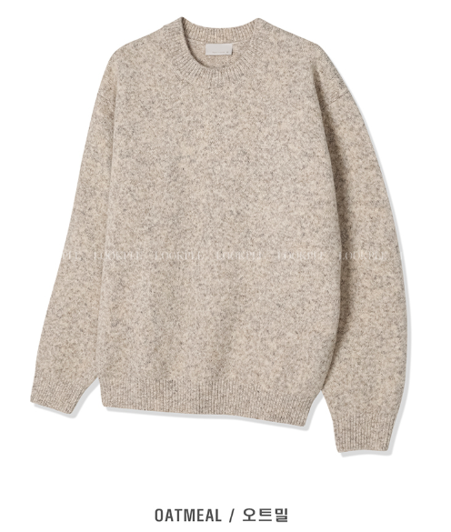 nade Alpaca Overfit Wool Round Knit