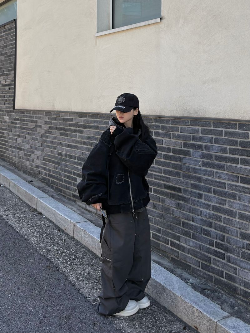 ripstop two-way hood jumper