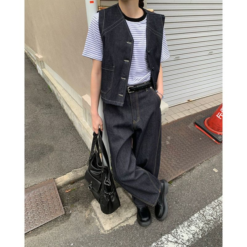 Nico's denim vest