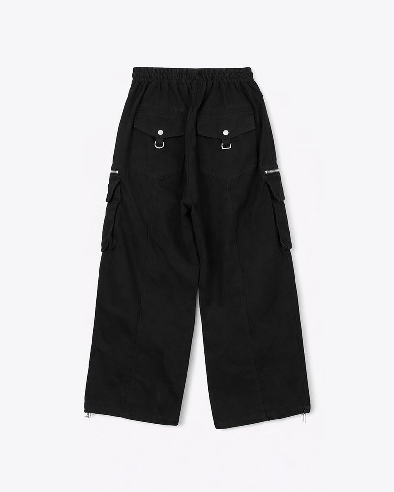 Zeka Zip Cargo Wide Pants