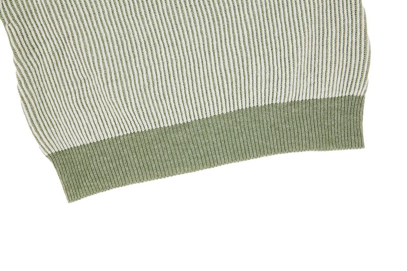 Melange Rib Knit Top _ Ivory