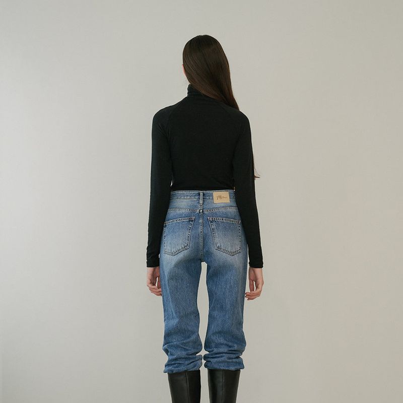 TURTLE NECK TOP (BLACK)