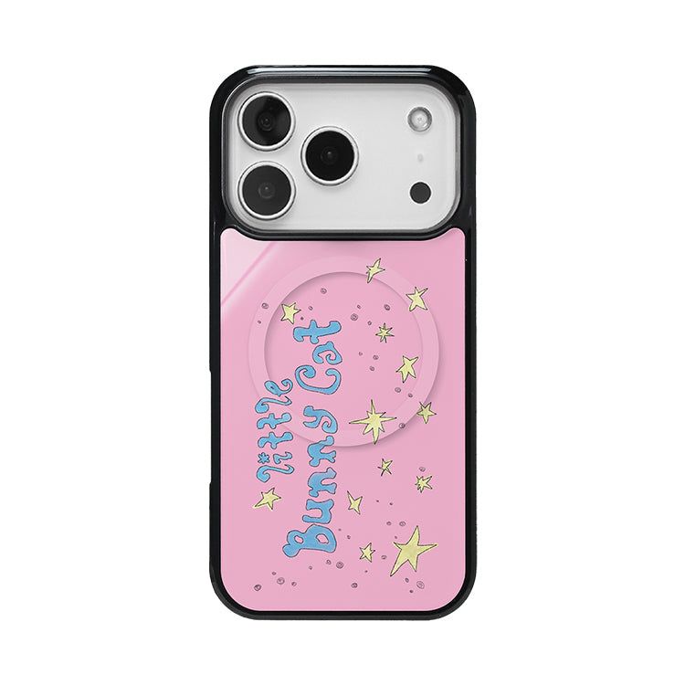 リトルバニーキャット ガラスバンパーケース( Pink )