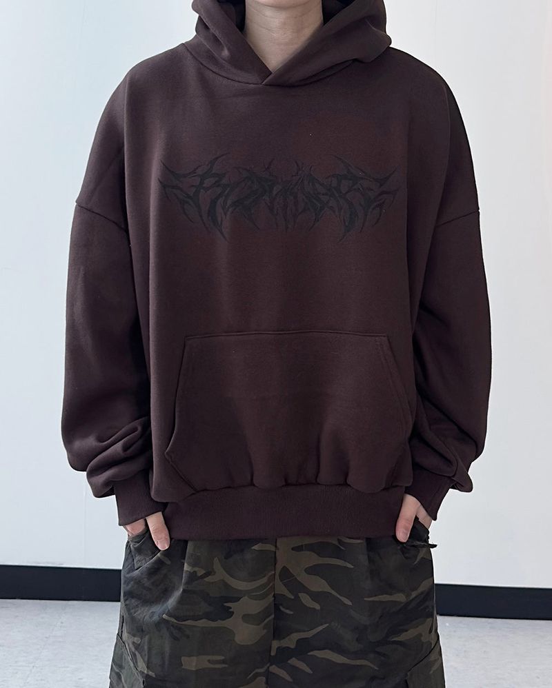 Cable Paint Over Hoodie