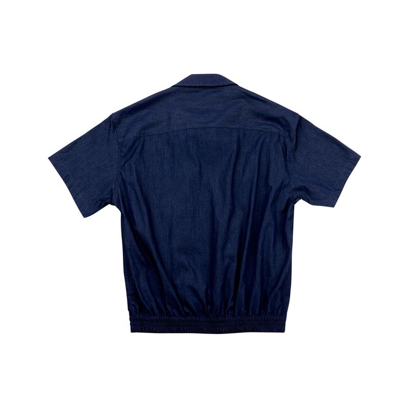 [UNISEX] Short Sleeve Bomber Jacket (Denim)