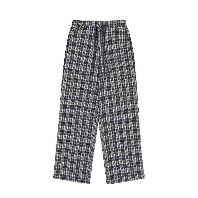 WIDE CHECK BANDING PANTS