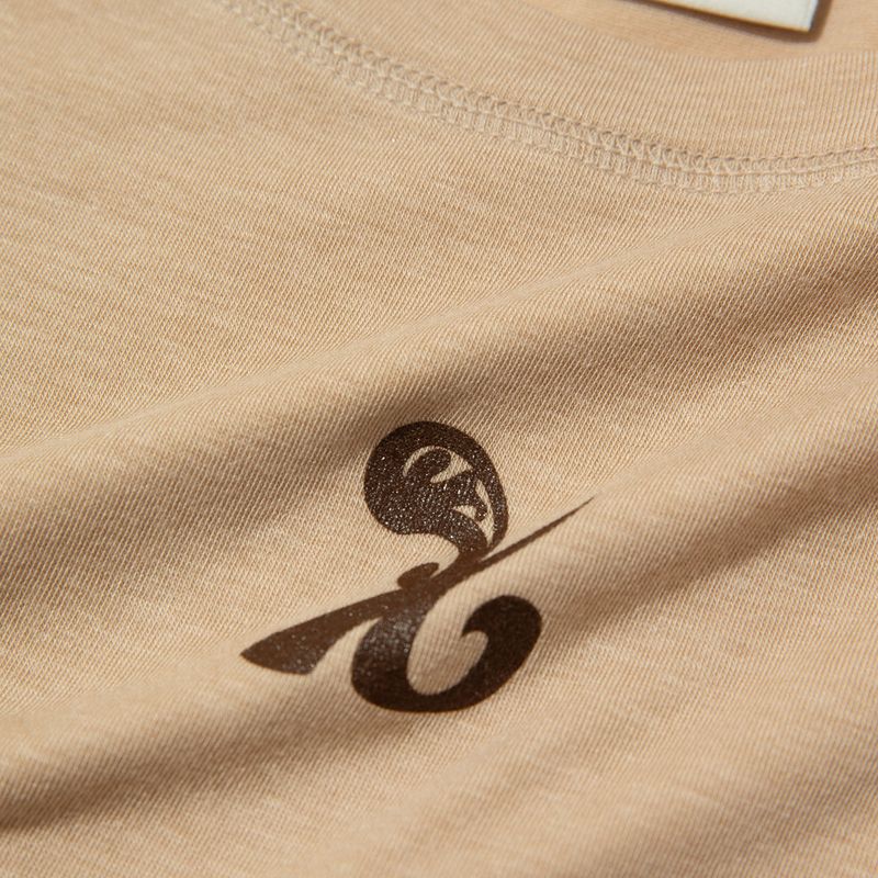 ビューティーシンボル長袖Tシャツ (ベージュ)
