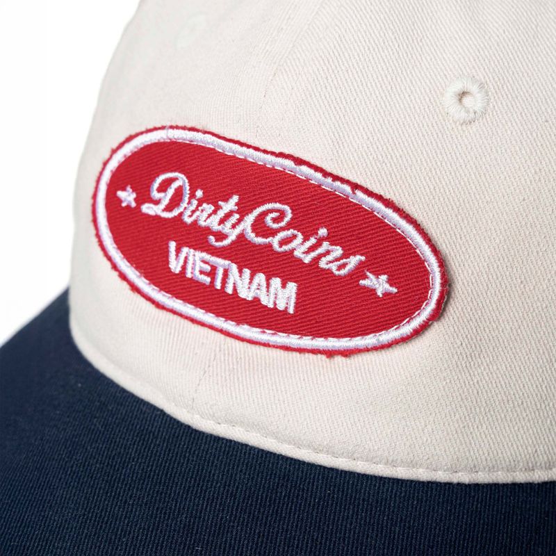 Cap DirtyCoins Patch Logo Two Tone Cream Navy