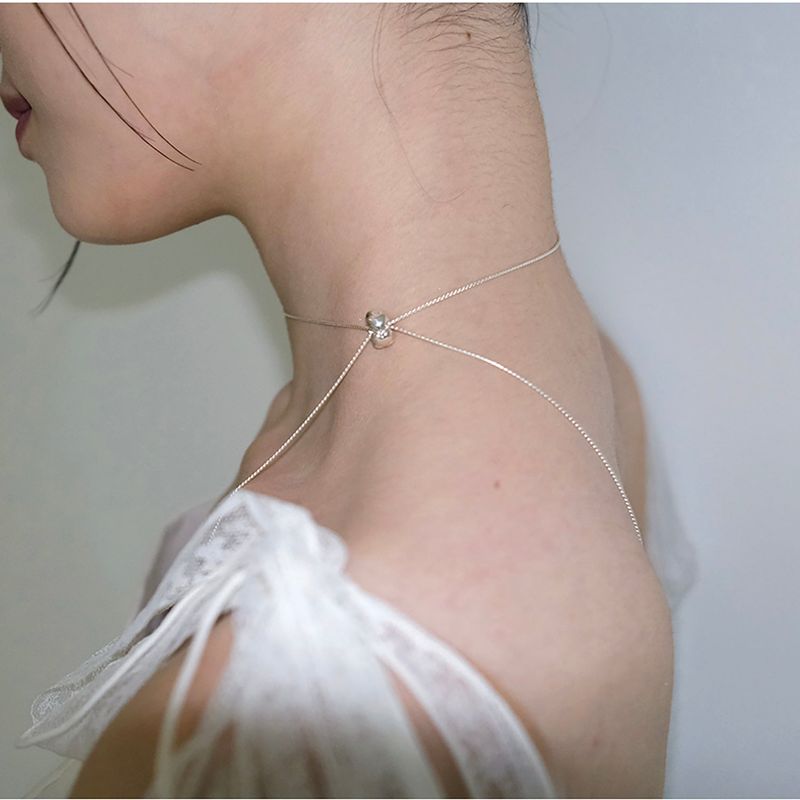 circle heart ribbon necklace