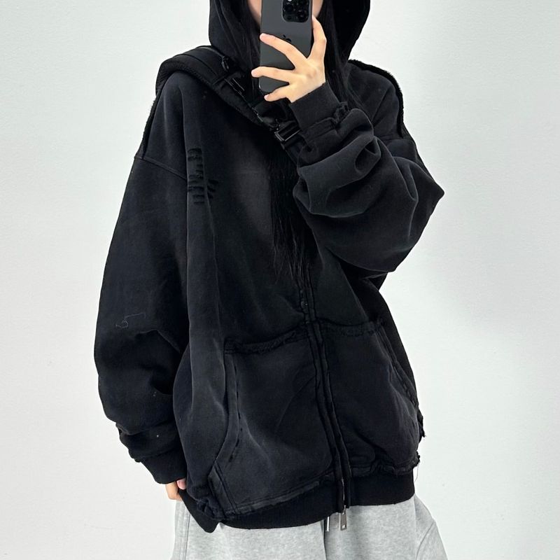 PEARCLAN（ペアクラン）の「ローカットフリースフーディージップアップ（ジャケット/アウター）」