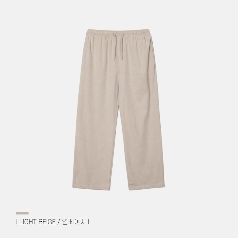Twill Basic Golden Wide Pants 7C
