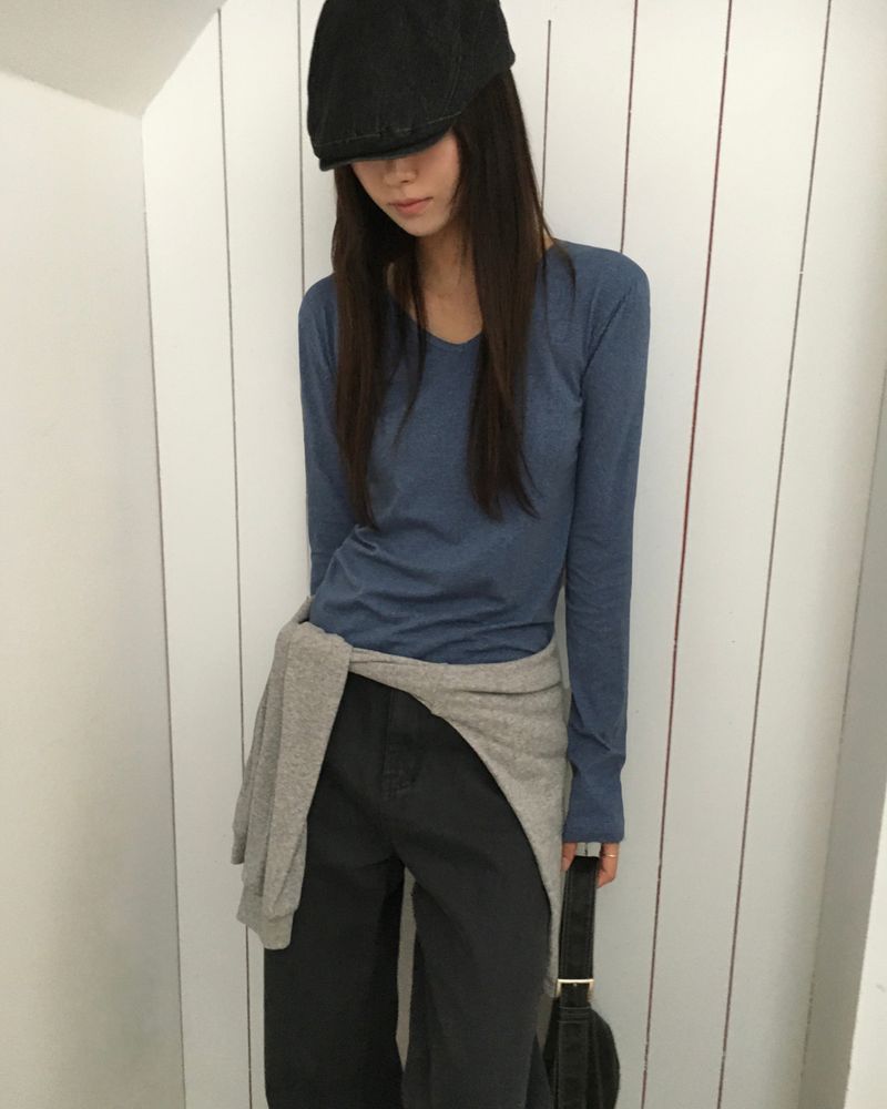 [ORIGINAL] Cran Straight Cotton Washed Pants