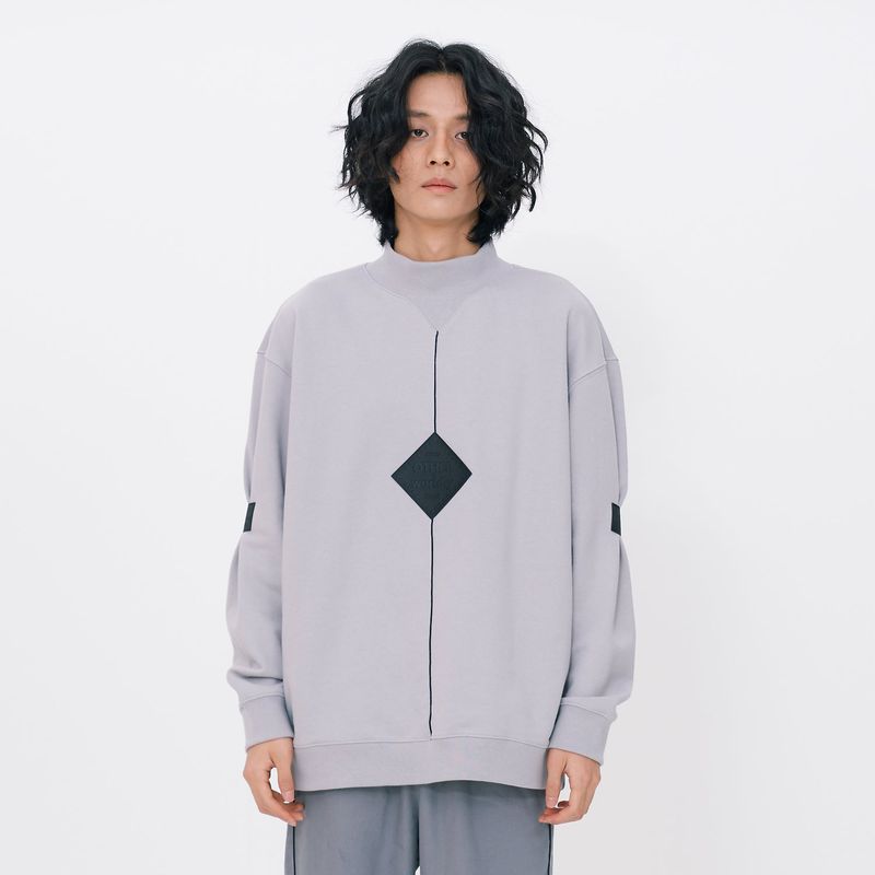 OTHER-worldly（アザーワールドリー）の「Square point Sweatshirts [Gray]（Tops）」