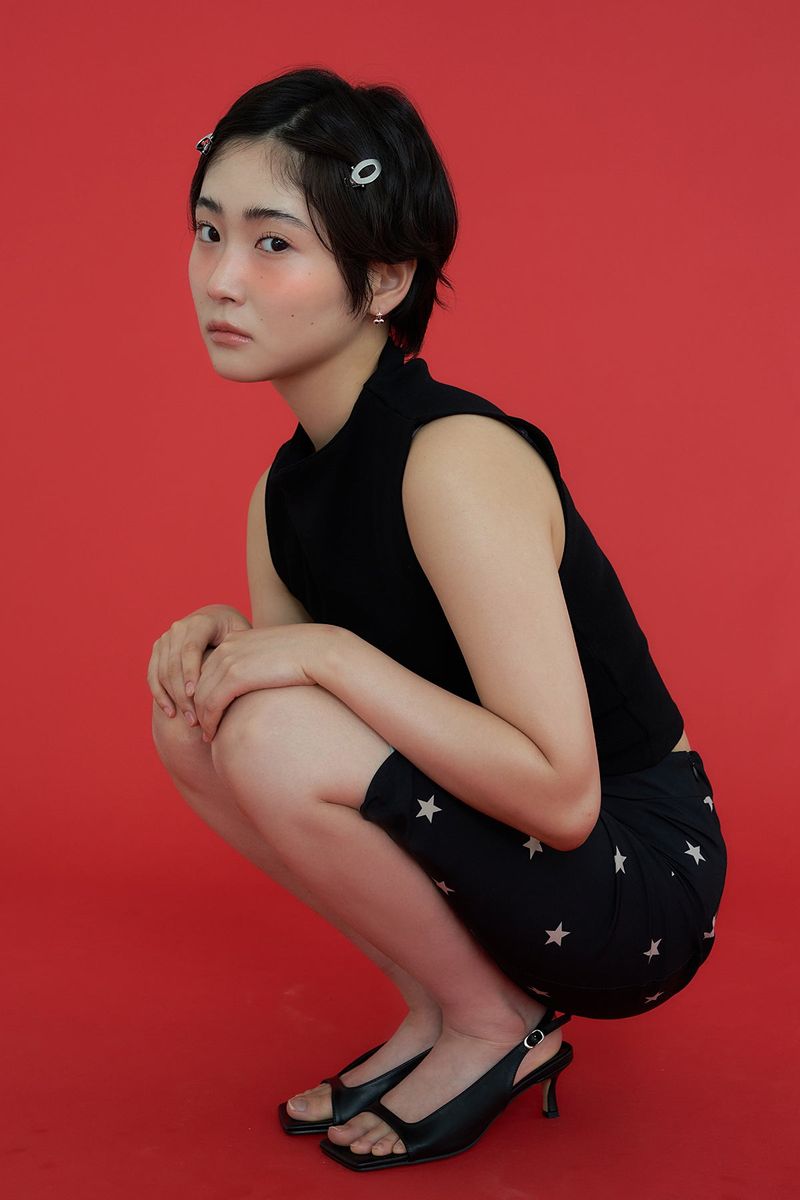 [2SET] metal oval hair pin - silver