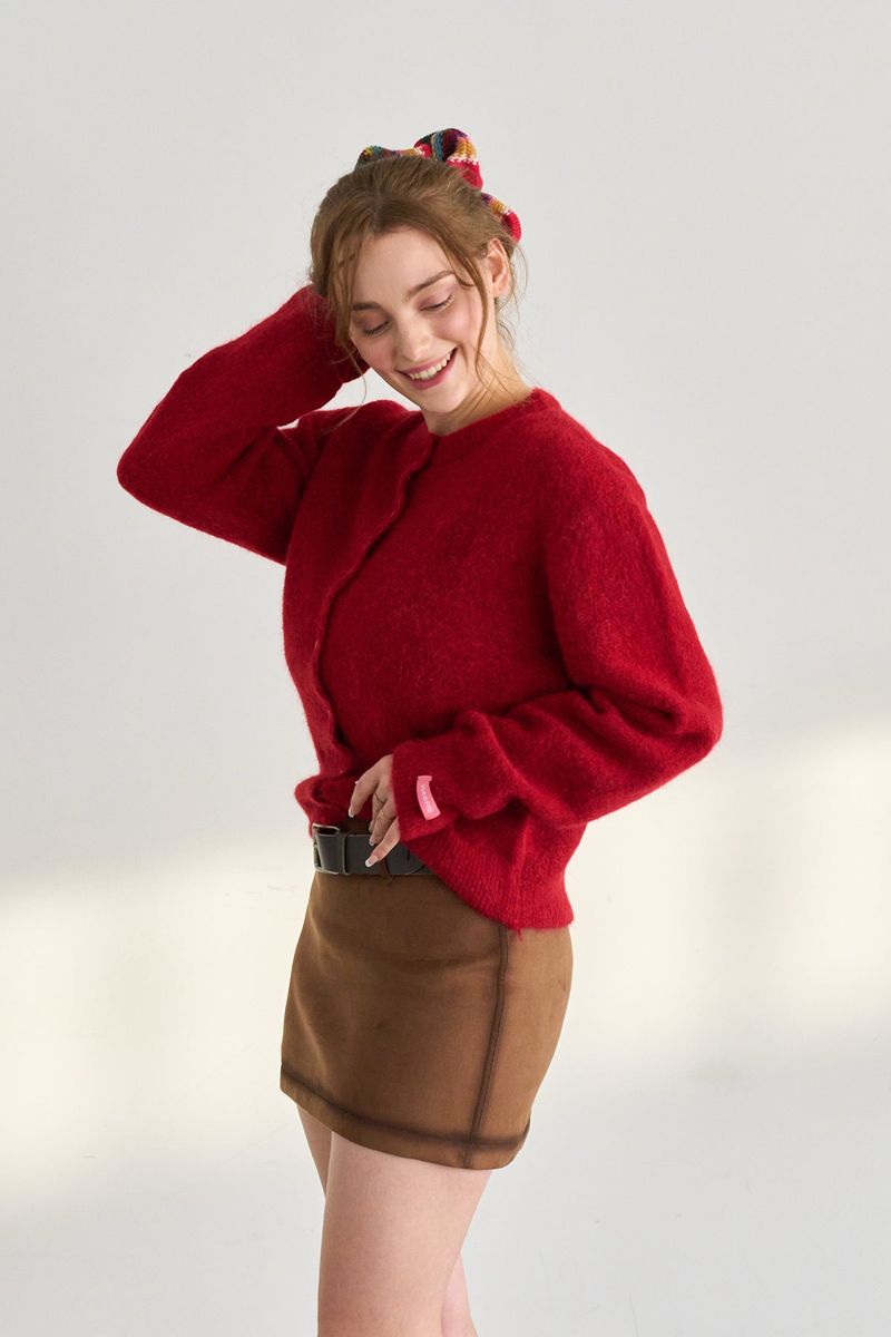 OIL BRIDGE SUEDE SKIRT BROWN