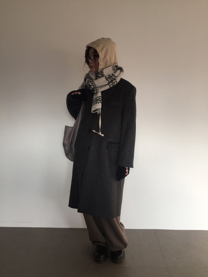 Wool Blend Essential Long Coat (2 Colors)