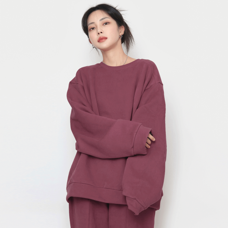 nutellike(ヌテールライク)の「wool over peach sweatshirt(Tops)」