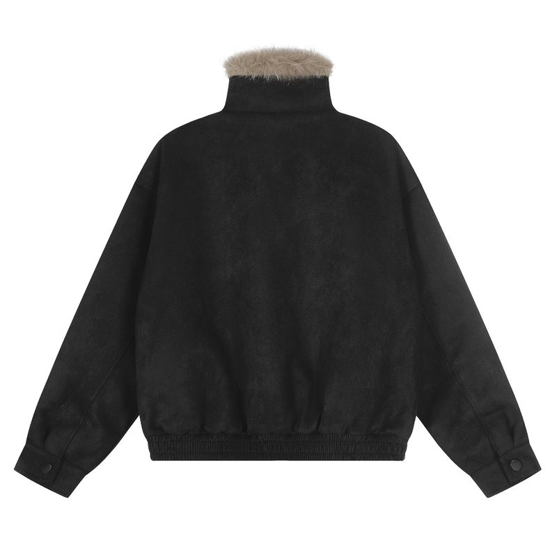 Bram Fur Trim Suede Jumper