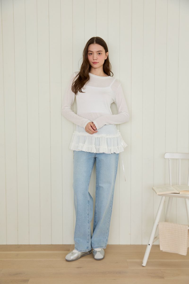 FLOW FRILL LAYERED TOP