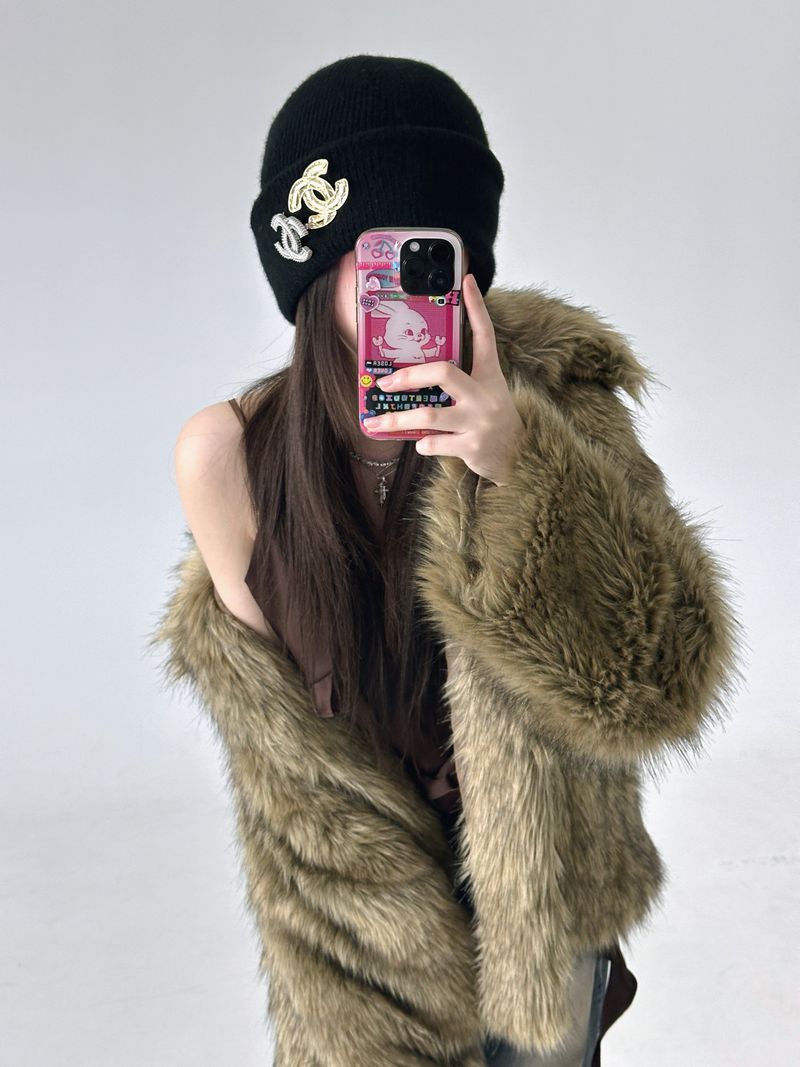 High neck fur-JK