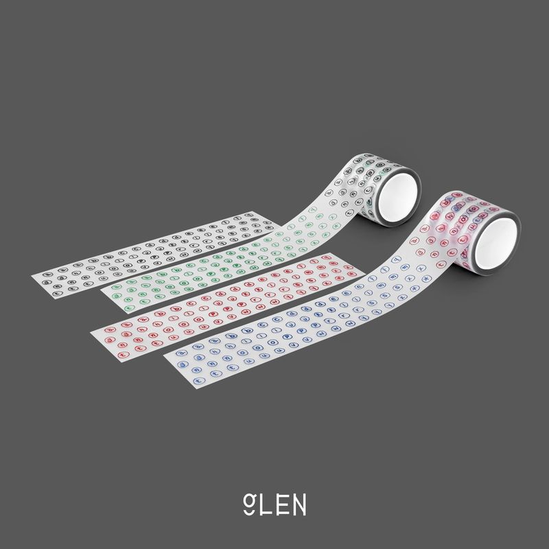 GLENの「ペットドゥードルアルファベットキスカットテープ (2Colors)（雑貨/ステーショナリー）」