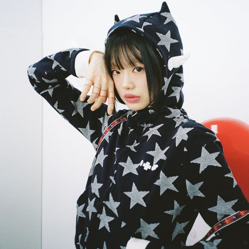 CLUT STUDIO（クラットスタジオ）の「Angel of Star Wing Zip-Up Hoodie - NAVY（Tops）」